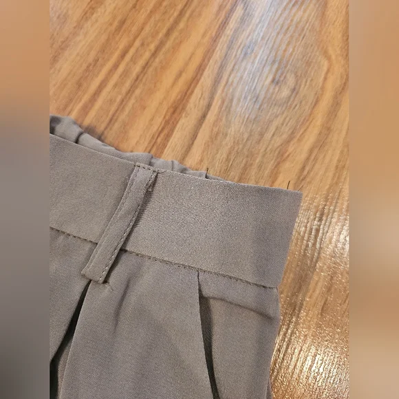 Tronjori Tan Flowy Wide-Leg Pants NWT - Picture 12 of 12